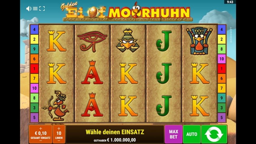 Golden Egg of Crazy Chicken slot screen 1