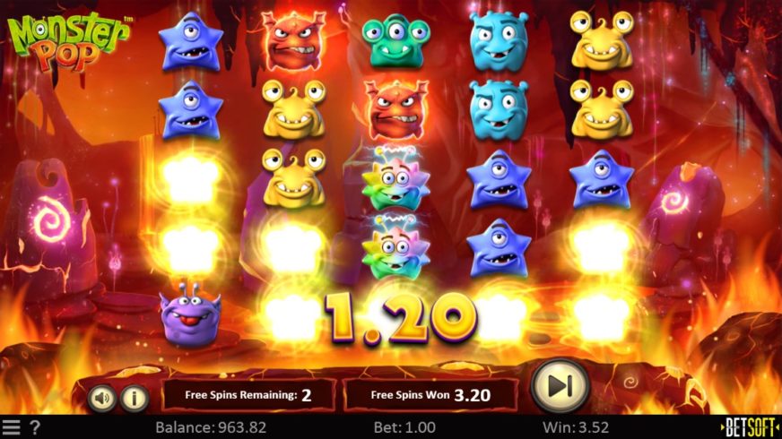 Monster Pop slot screen 5