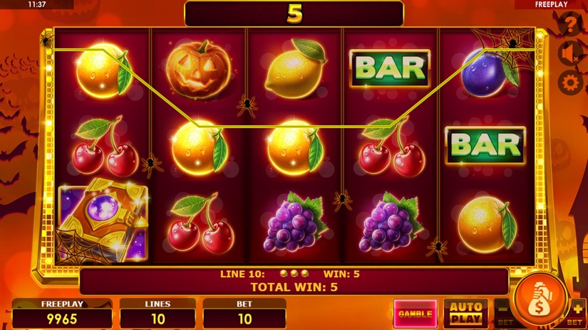 Book of Fruits Halloween slot screen 4