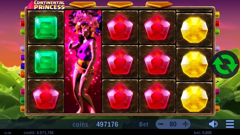 Continental Princess slot screen 3