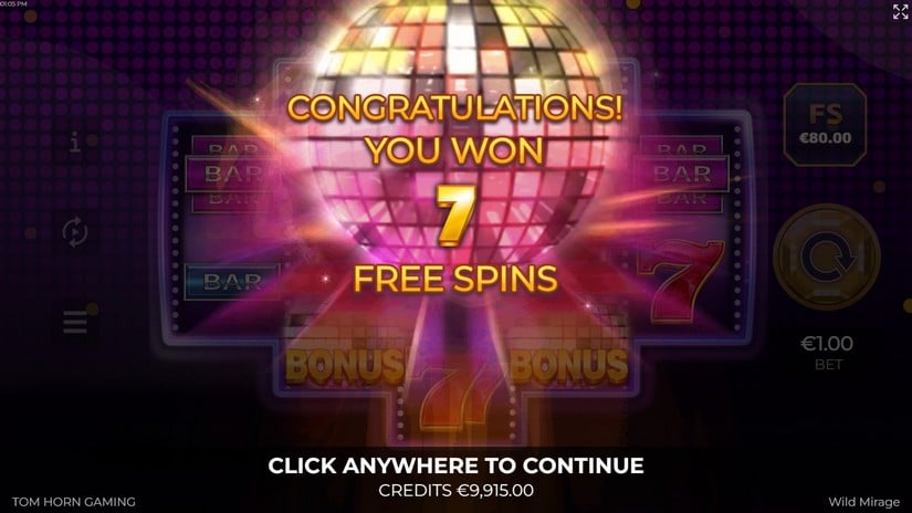 Wild Mirage slot screen 3