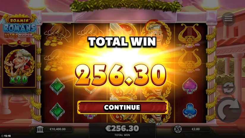 Roamin Romans Ultranudge slot screen 5