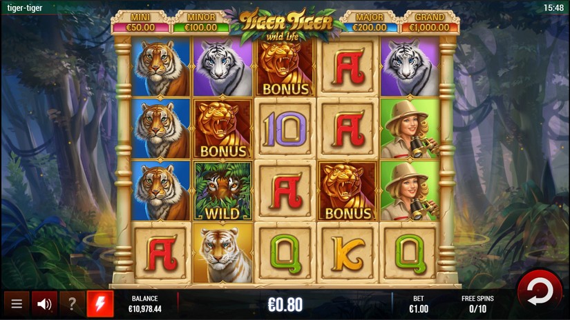Tiger Tiger Wild Life slot screen 3