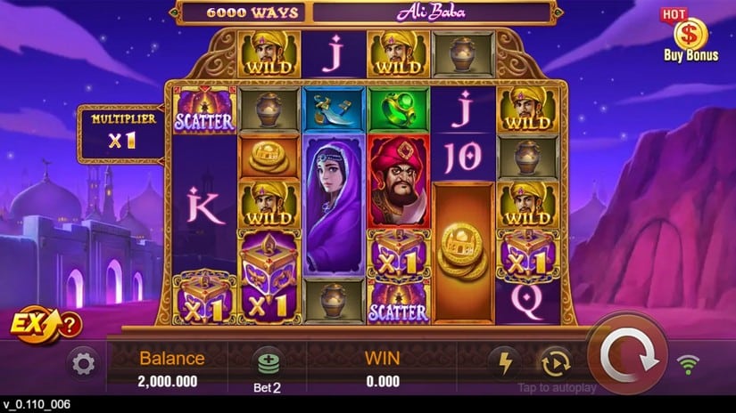 Ali Baba slot screen 1
