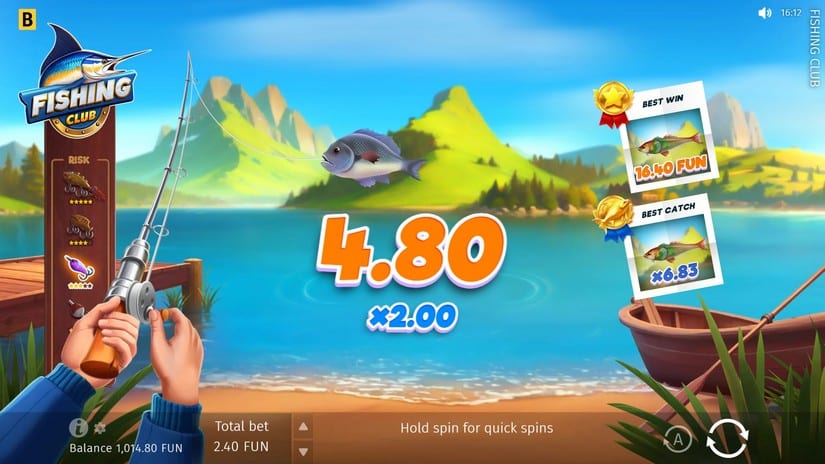 Fishing Club slot screen 3