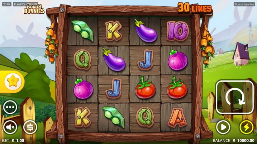 Bonus Bunnies slot screen 1