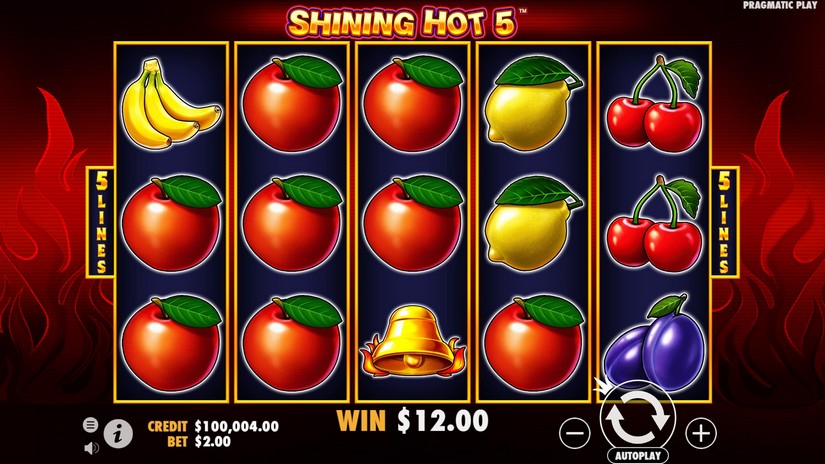 Shining Hot 5 slot screen 2
