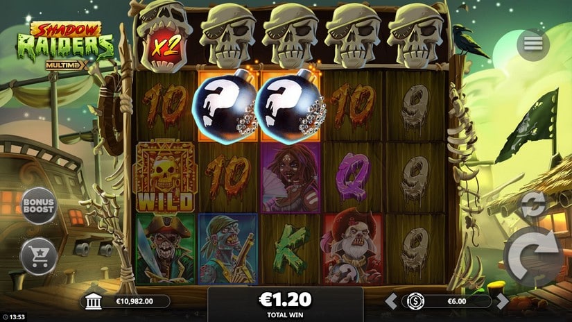 Shadow Raiders MultiMax slot screen 2