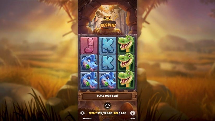 Dino Drop slot screen 2