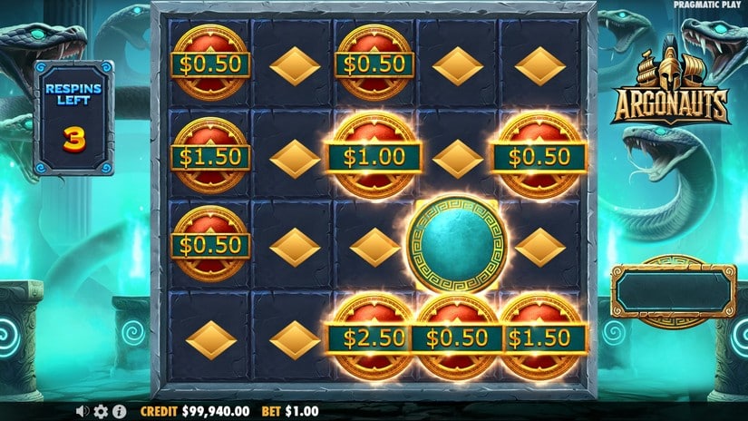 Argonauts slot screen 4