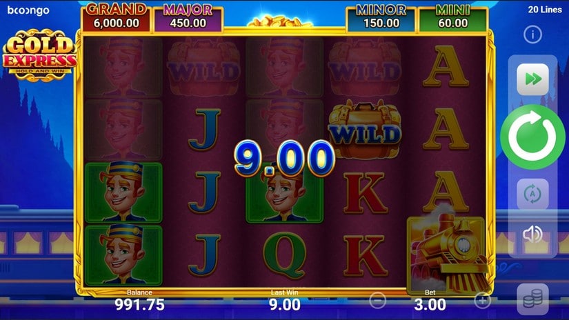 Gold Express Hold and Win slot screen 2
