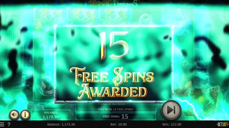 Book of Darkness slot screen 3