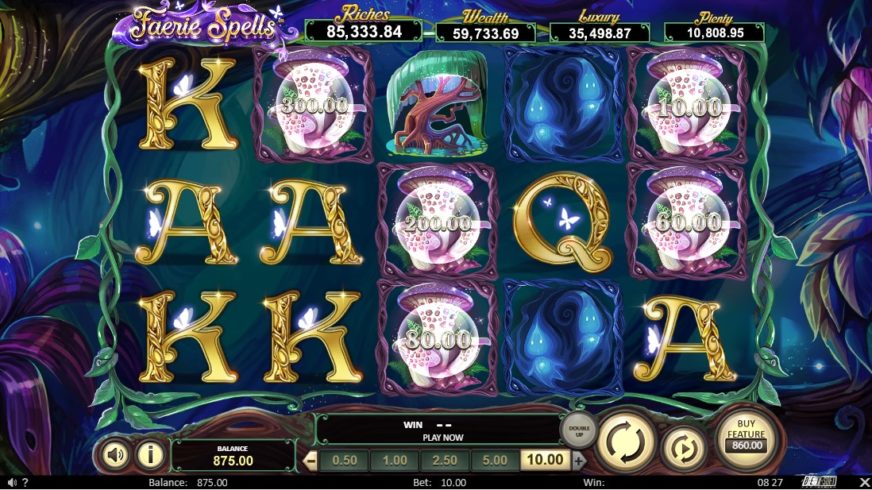 Faerie Spells slot screen 3