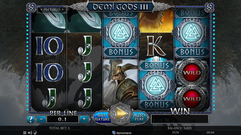Demi Gods III slot screen 3