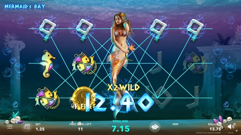 Mermaid’s Bay slot screen 4
