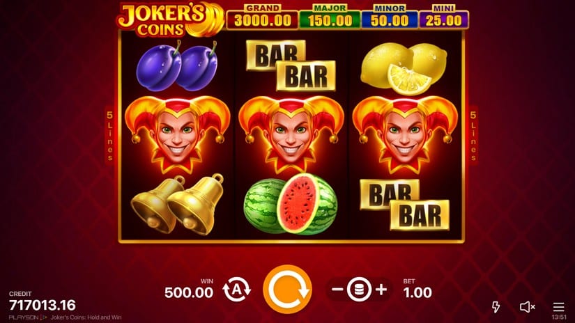 Joker’s Coins: Hold and Win slot screen 1