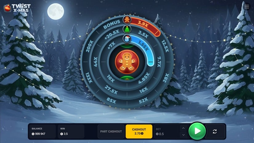 Twist X-mas slot screen 3