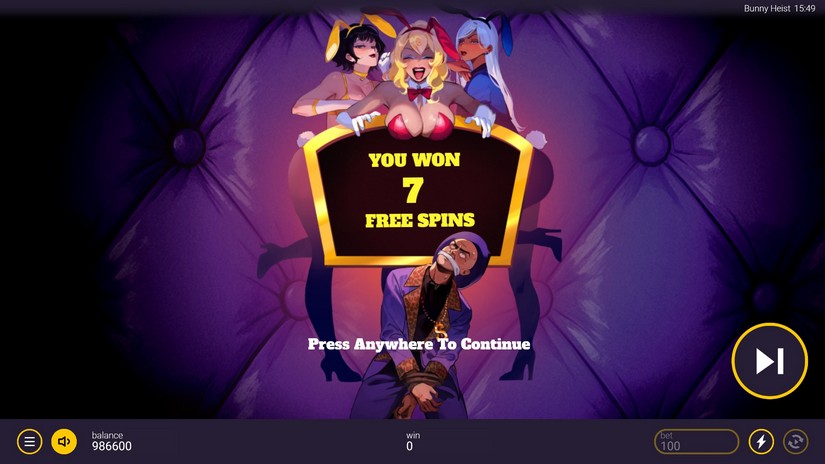 Bunny Heist slot screen 5
