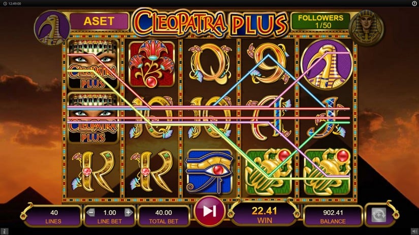 Cleopatra Plus slot screen 2