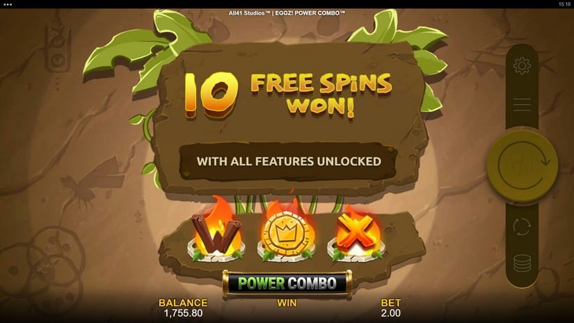 Eggz! POWER COMBO slot screen 5