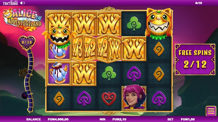 Alice In Adventureland slot screen 6