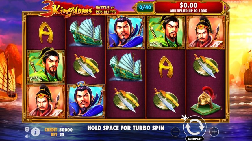 3 Kingdoms – Battle of Red Cliffs slot screen 1