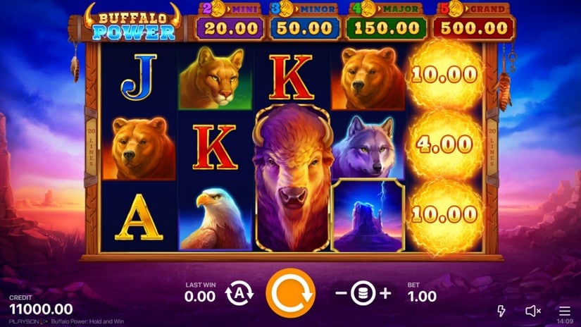 Buffalo Power slot screen 1