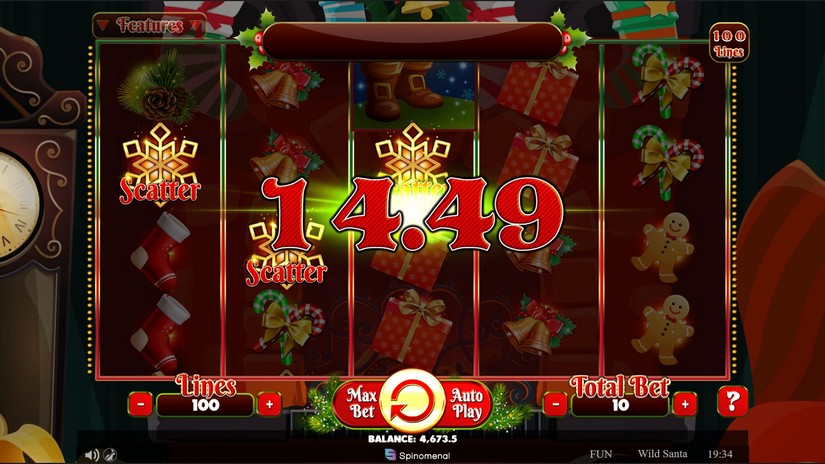 Wild Santa slot screen 4