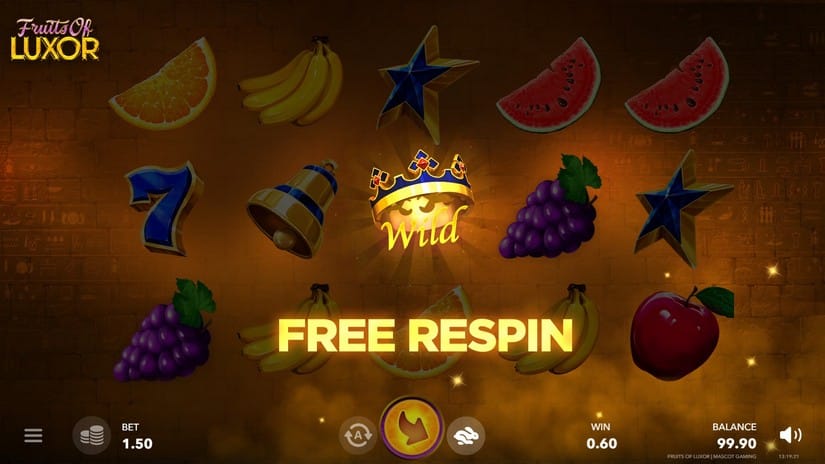 Fruits of Luxor slot screen 4