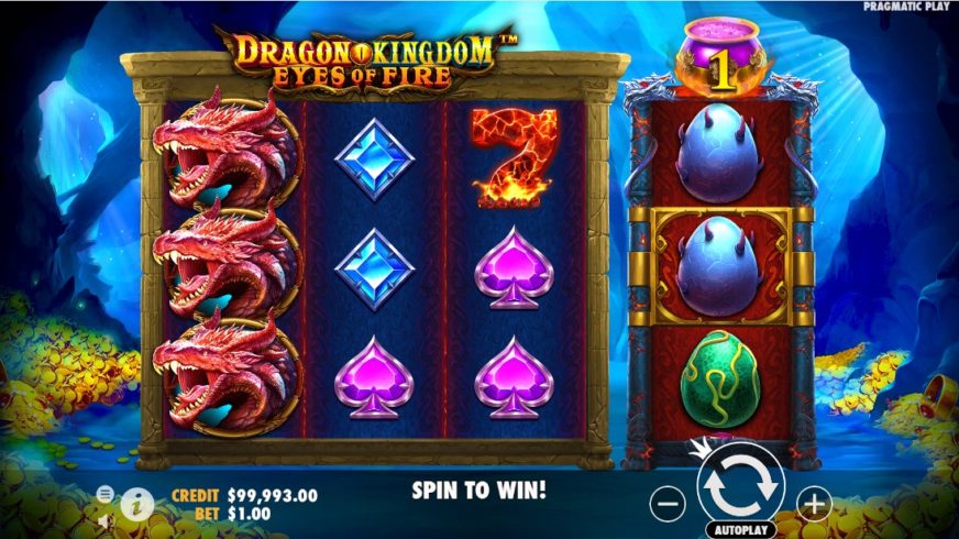 Dragon Kingdom – Eyes of Fire slot screen 1