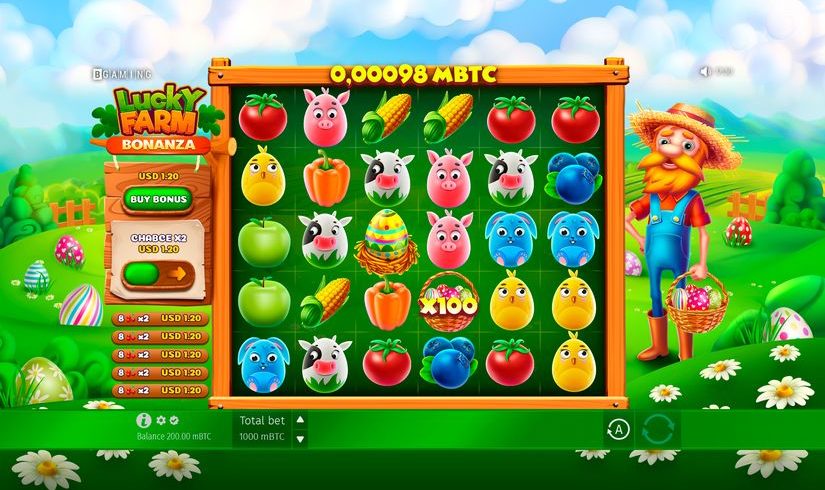 Lucky Farm Bonanza slot screen 1