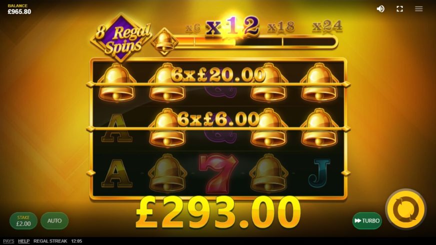 Regal Streak slot screen 4