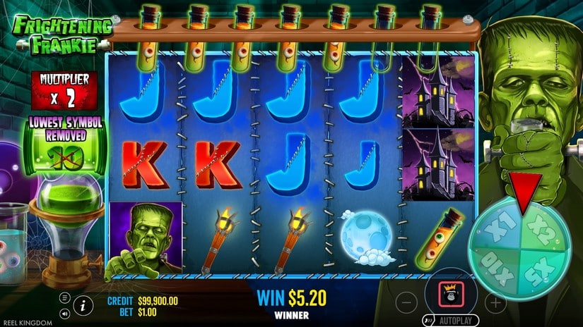 Frightening Frankie slot screen 5