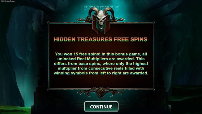 Shadow Treasure slot screen 4