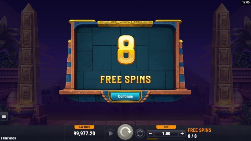 3 Tiny Gods slot screen 3