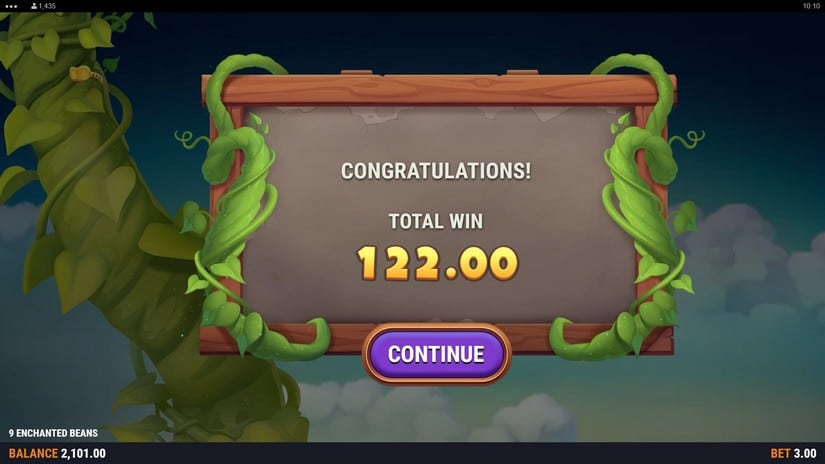 9 Enchanted Beans slot screen 9