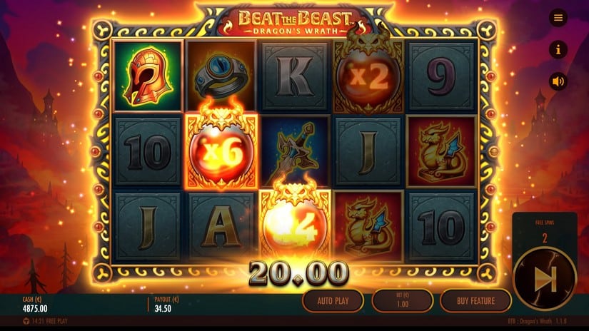 Beat the Beast Dragon’s Wrath slot screen 4