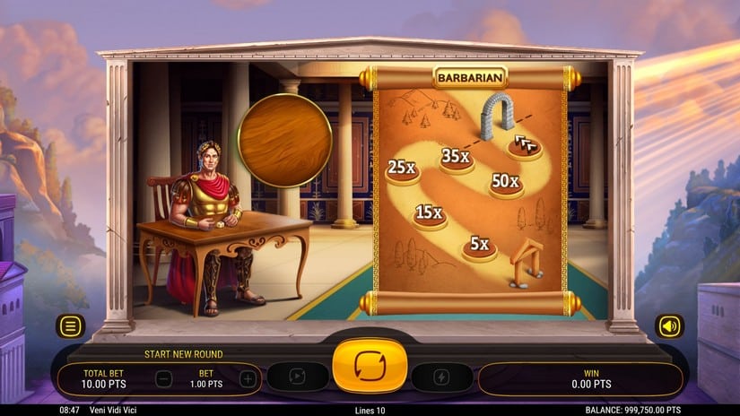 Veni Vidi Vici slot screen 2