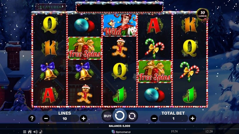 Jokers Charms Xmas slot screen 1