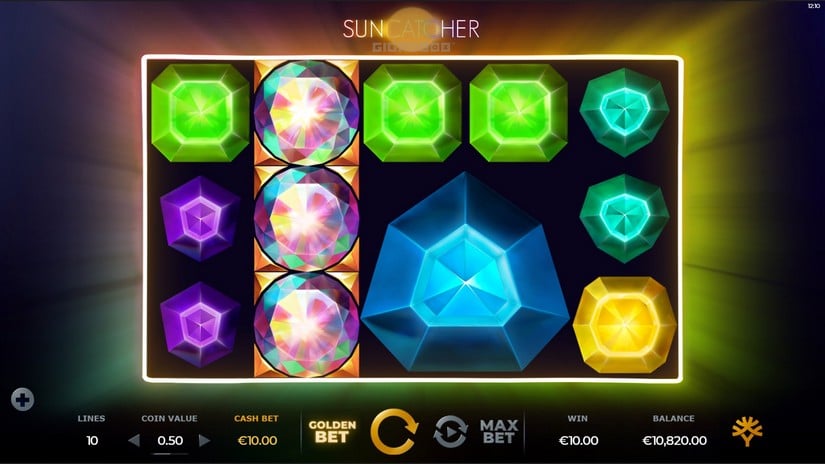 Suncatcher Gigablox slot screen 3