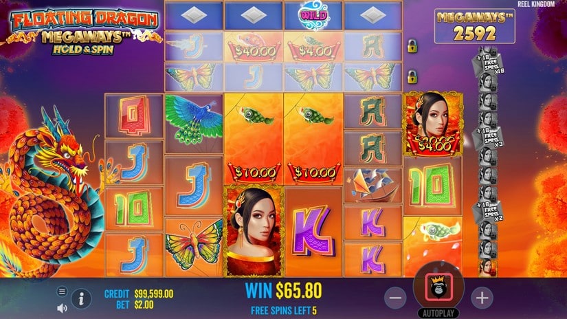 Floating Dragon Megaways slot screen 8