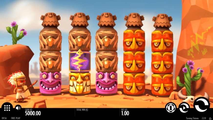 Turning Totems slot screen 1