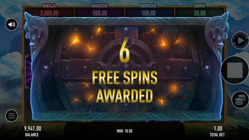 Asgardian God slot screen 4