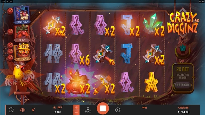 Crazy Digginz slot screen 3