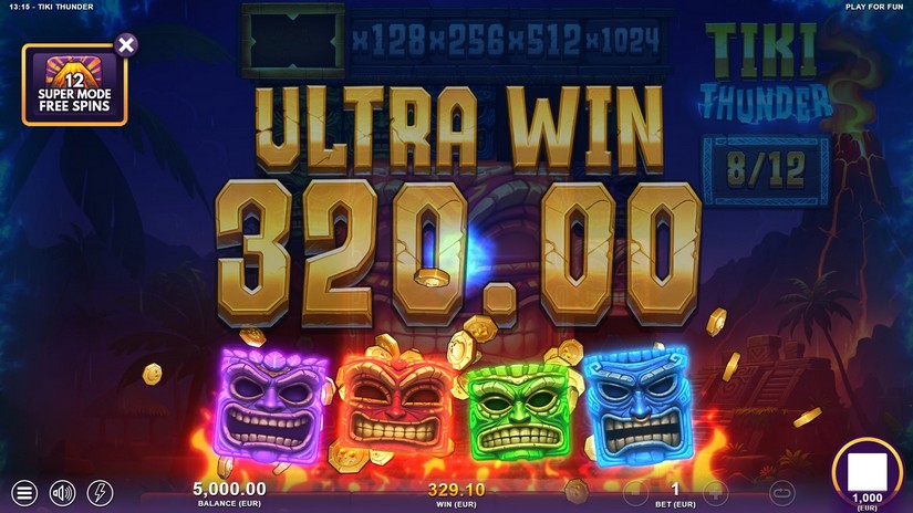 Tiki Thunder slot screen 7