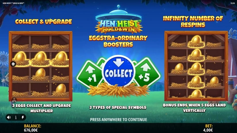Hen Heist: Hold & Win slot screen 3