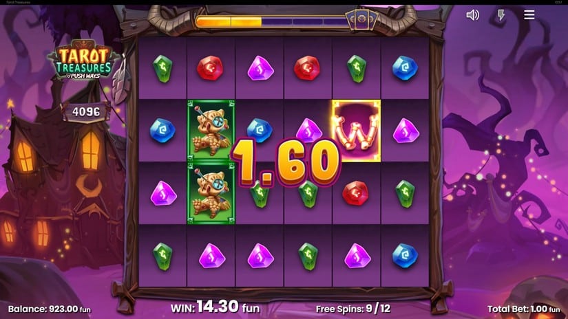 Tarot Treasures slot screen 6