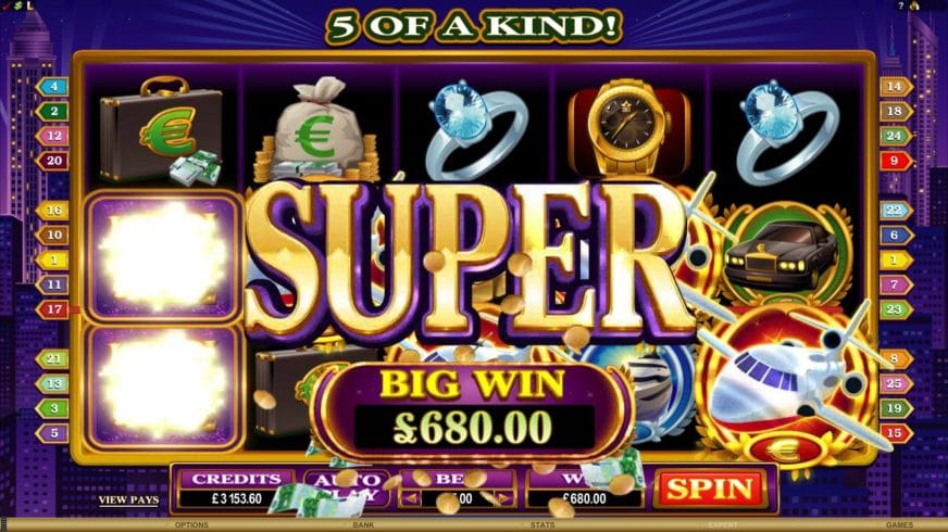 High Society slot screen 2