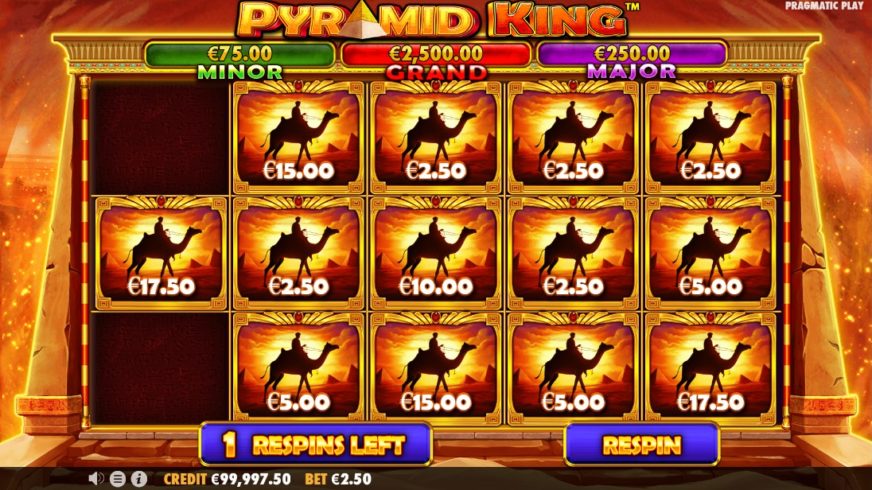 Pyramid King slot screen 2