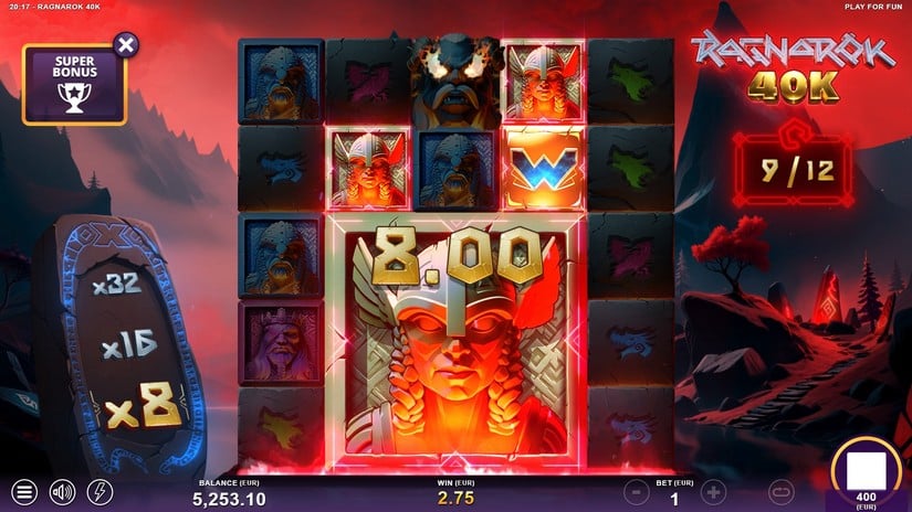 Ragnarok 40K slot screen 4